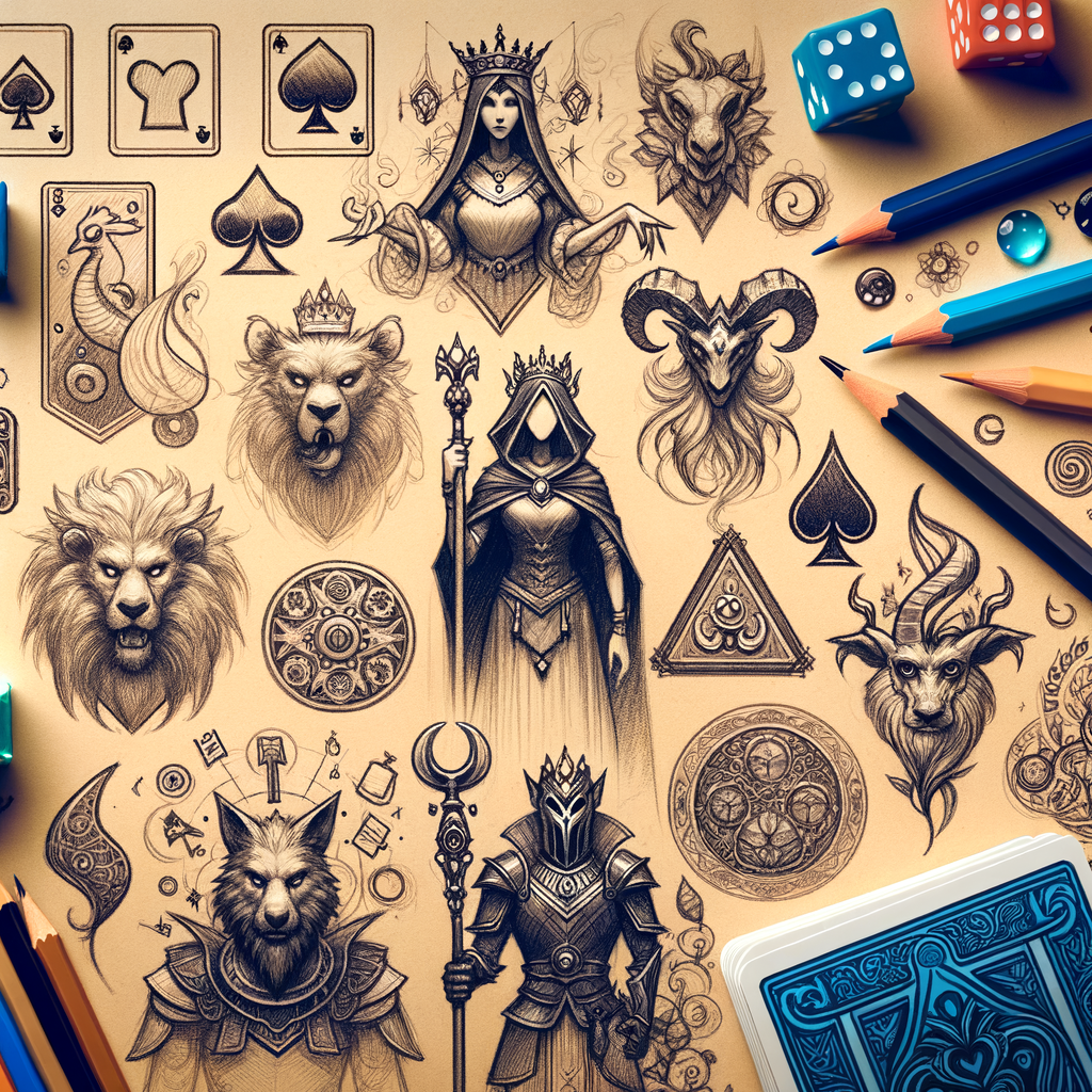 Card game artwork draft